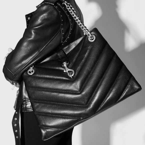 NWT Rebecca Minkoff Edie MAXI LARGE Leather Shoulder Tote Caramello AUTHENTIC - Picture 11 of 11